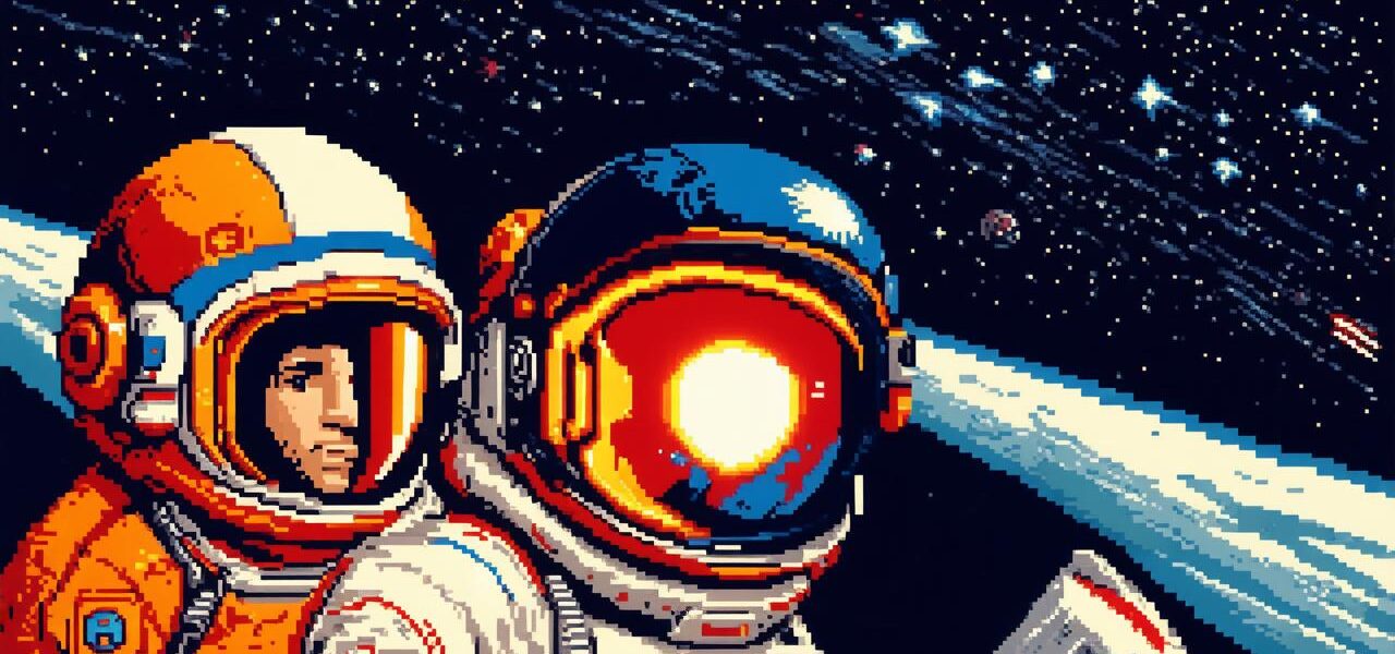 What was the first video game played in space