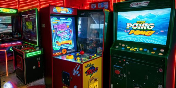 What was the first coin operated video game