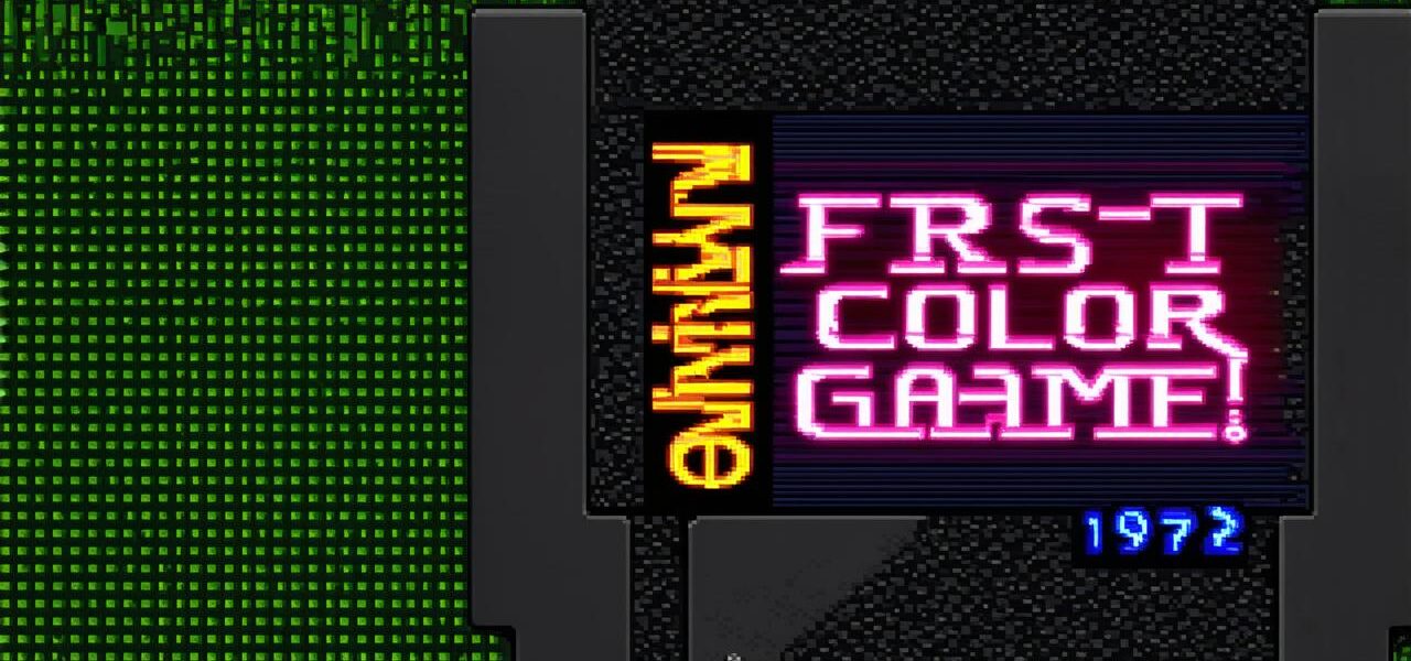 What was the first color video game