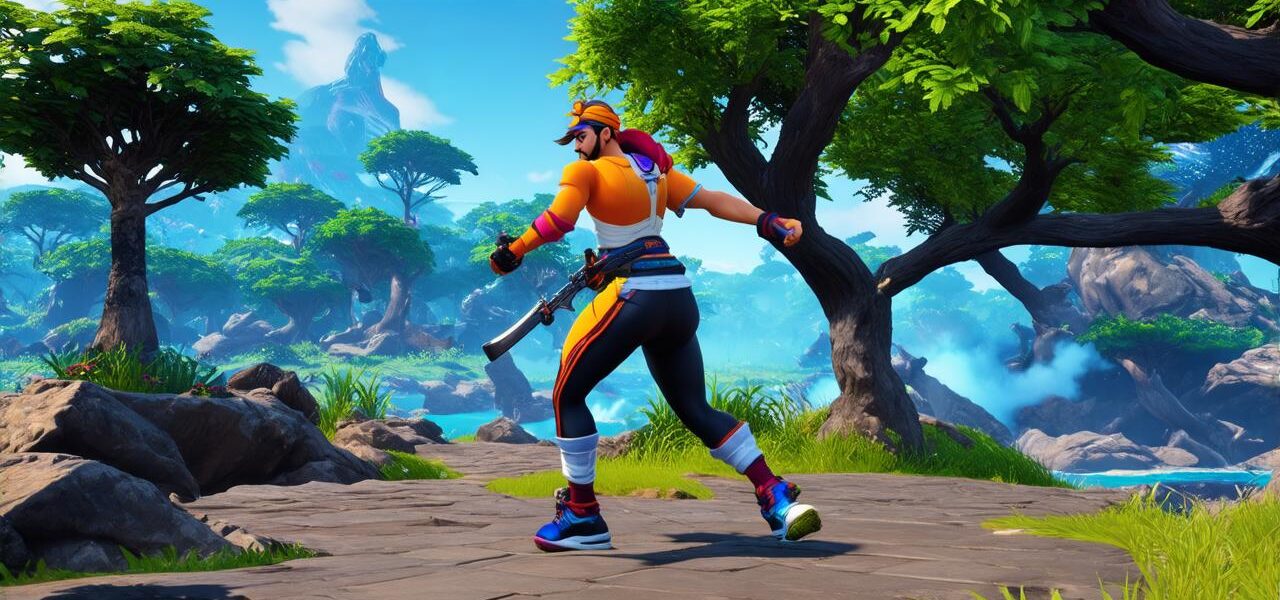 Which of the following visual elements features prominently in the video game fortnite