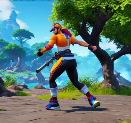 Which of the following visual elements features prominently in the video game fortnite