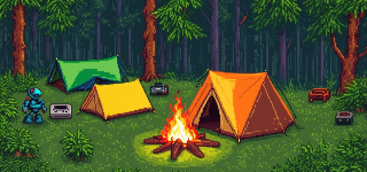 What is camping in a video game