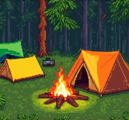 What is camping in a video game